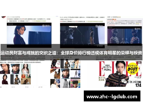 运动员财富与成就的交织之道:全球身价排行榜透视体育明星的荣耀与投资 运动员财富与成就的交织之道:全球身价排行榜透视体育明星的荣耀与投资